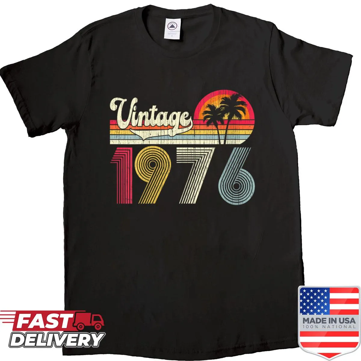 Vintage shirt celebrating 50th birthday for those born in 1976