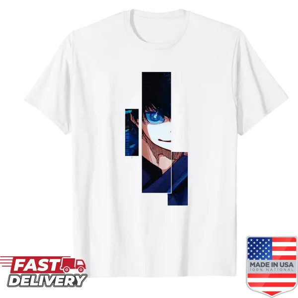 Shirt featuring bold typography displaying the name Yoichi Isagi