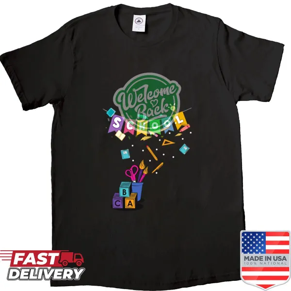 ABC themed welcome back to school shirt