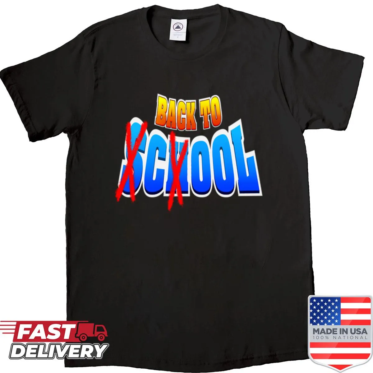 Cool shirt with motivational back to school phrases.