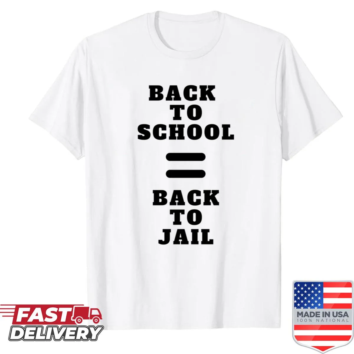 Humorous Back to School shirt with sarcastic typography