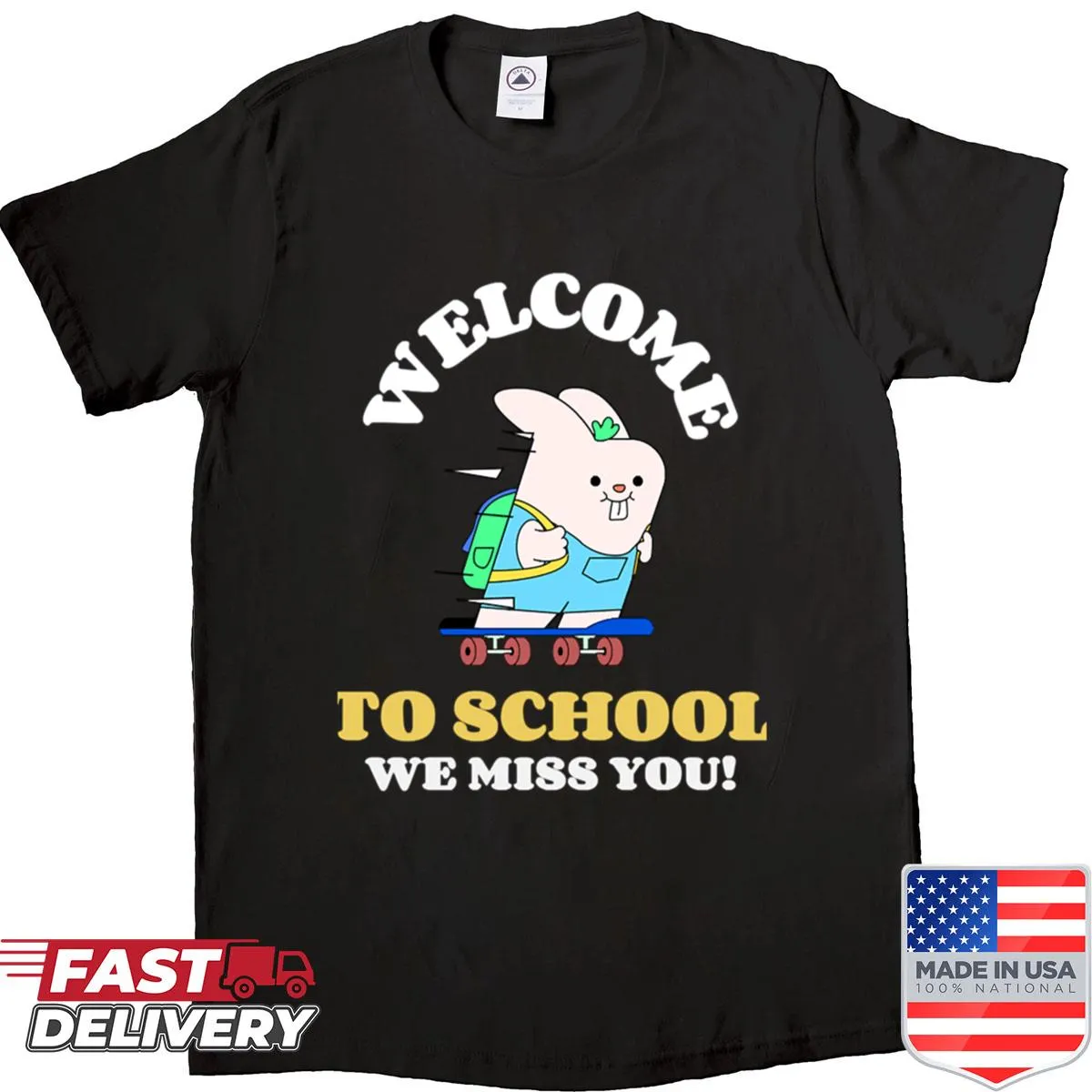 Shirt with amusing patterns designed for school wear