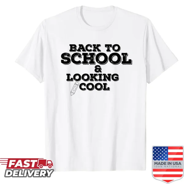 Cool school-themed design on Back To School shirt.