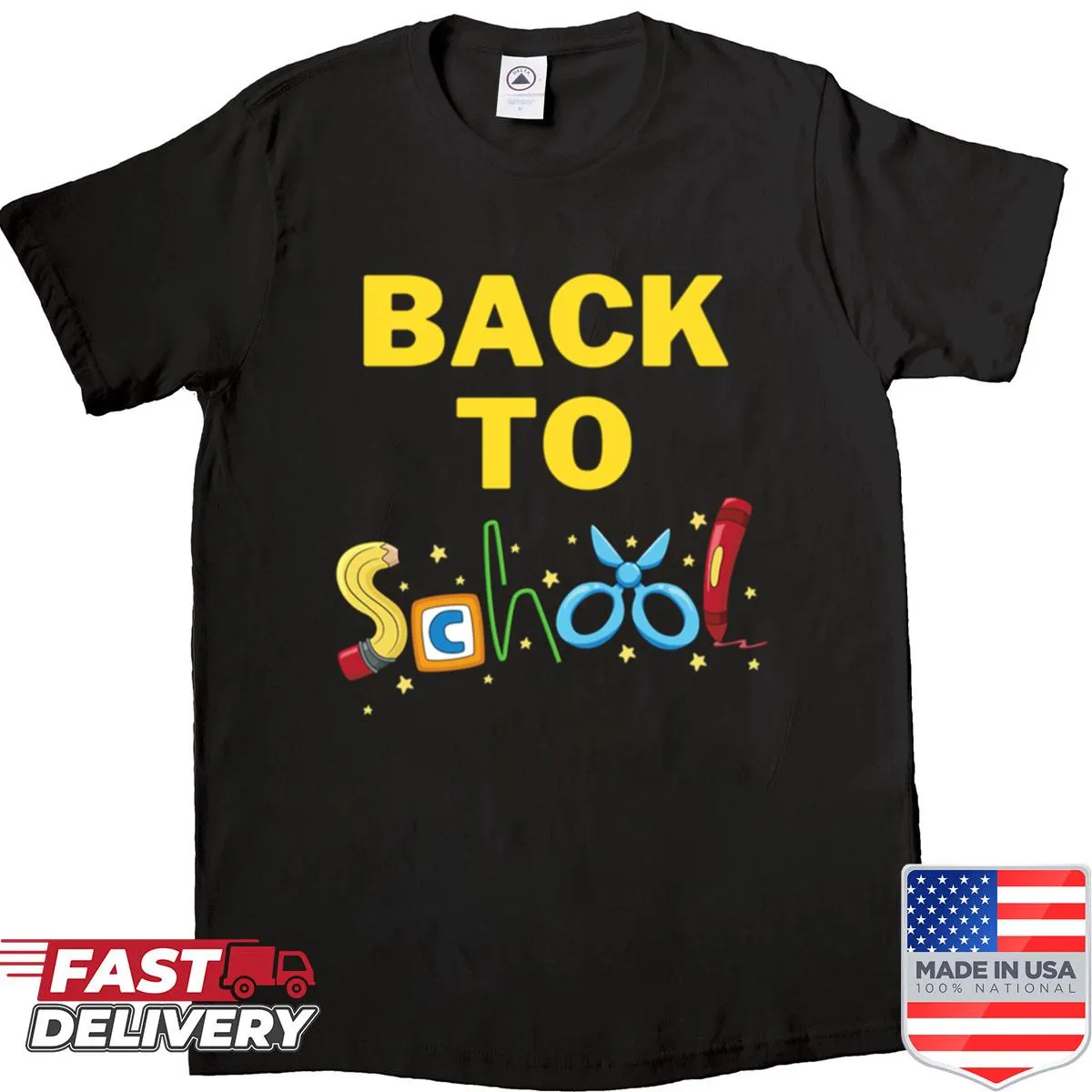 Simple back-to-school themed shirt celebrating education