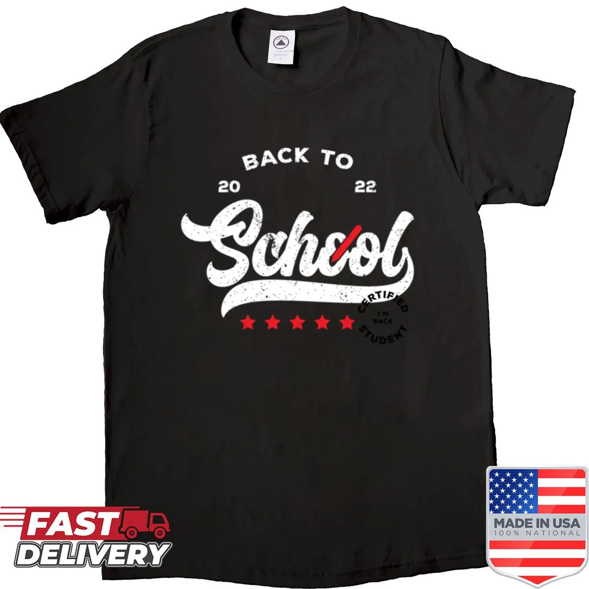 Back to school 2022 edition shirt with fun typography