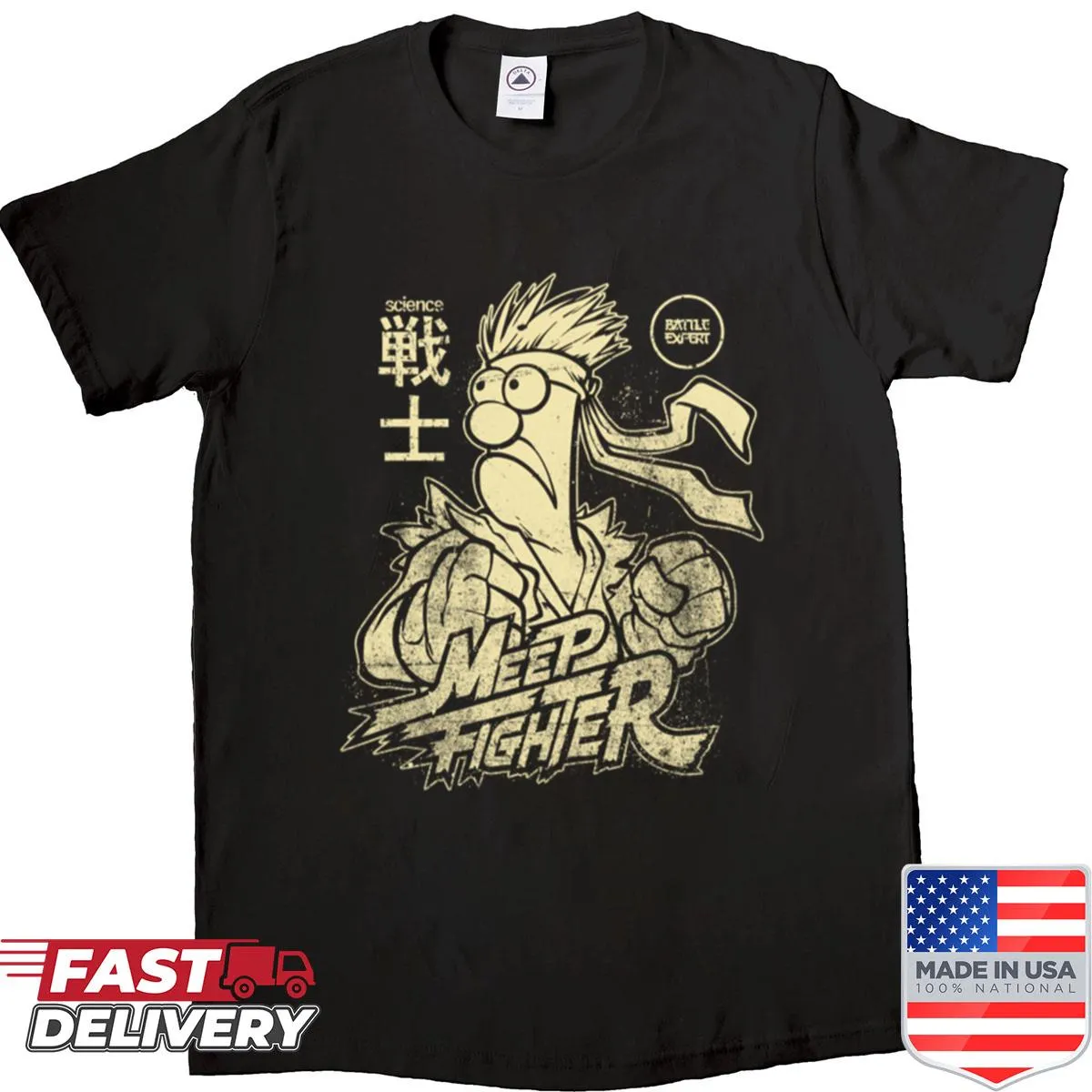 Beaker graphic t-shirt inspired by Muppets in Japanese style