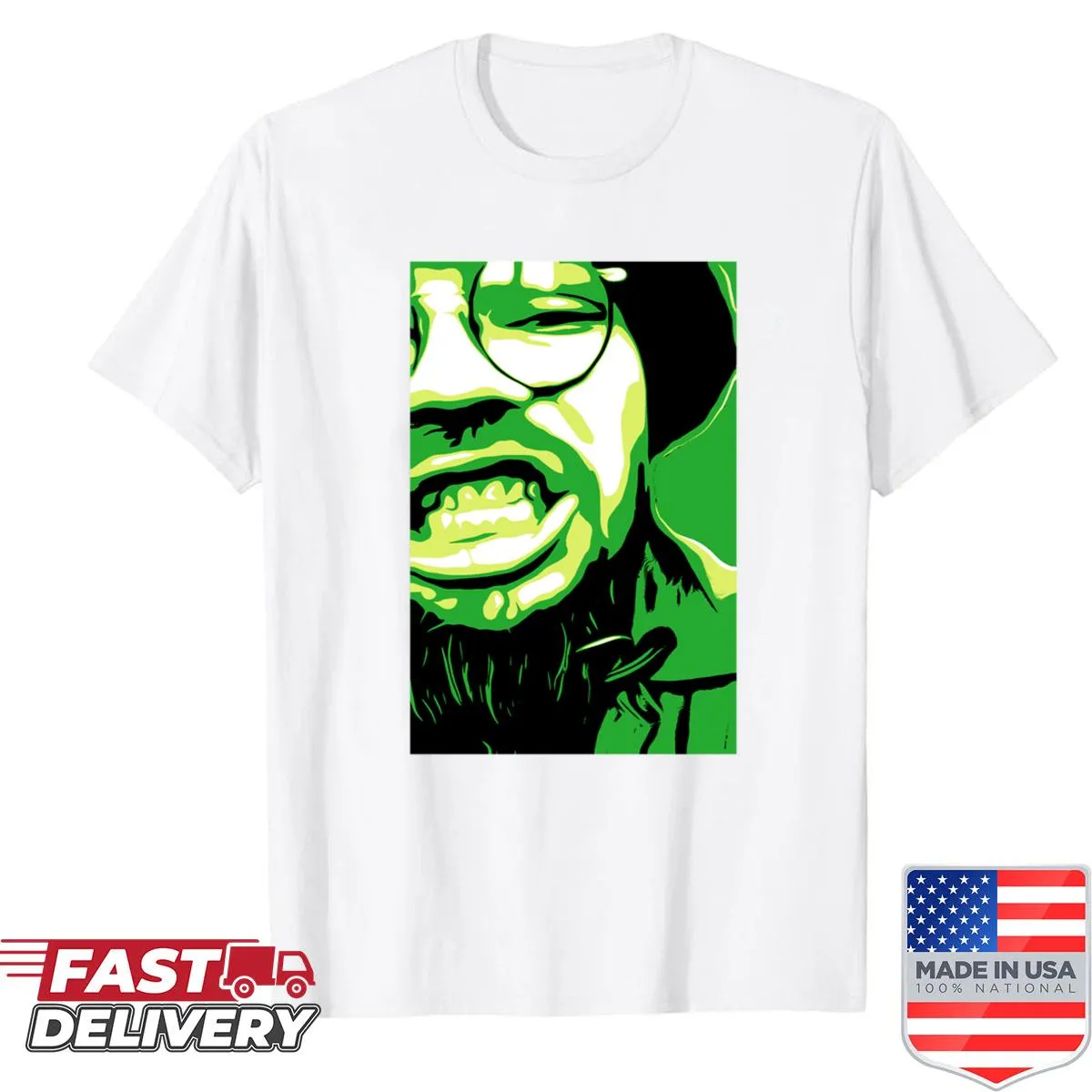 Artistic illustration of Boglim Dew on a shirt