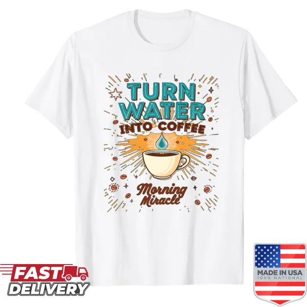 Funny t-shirt for coffee lovers with a Christian theme