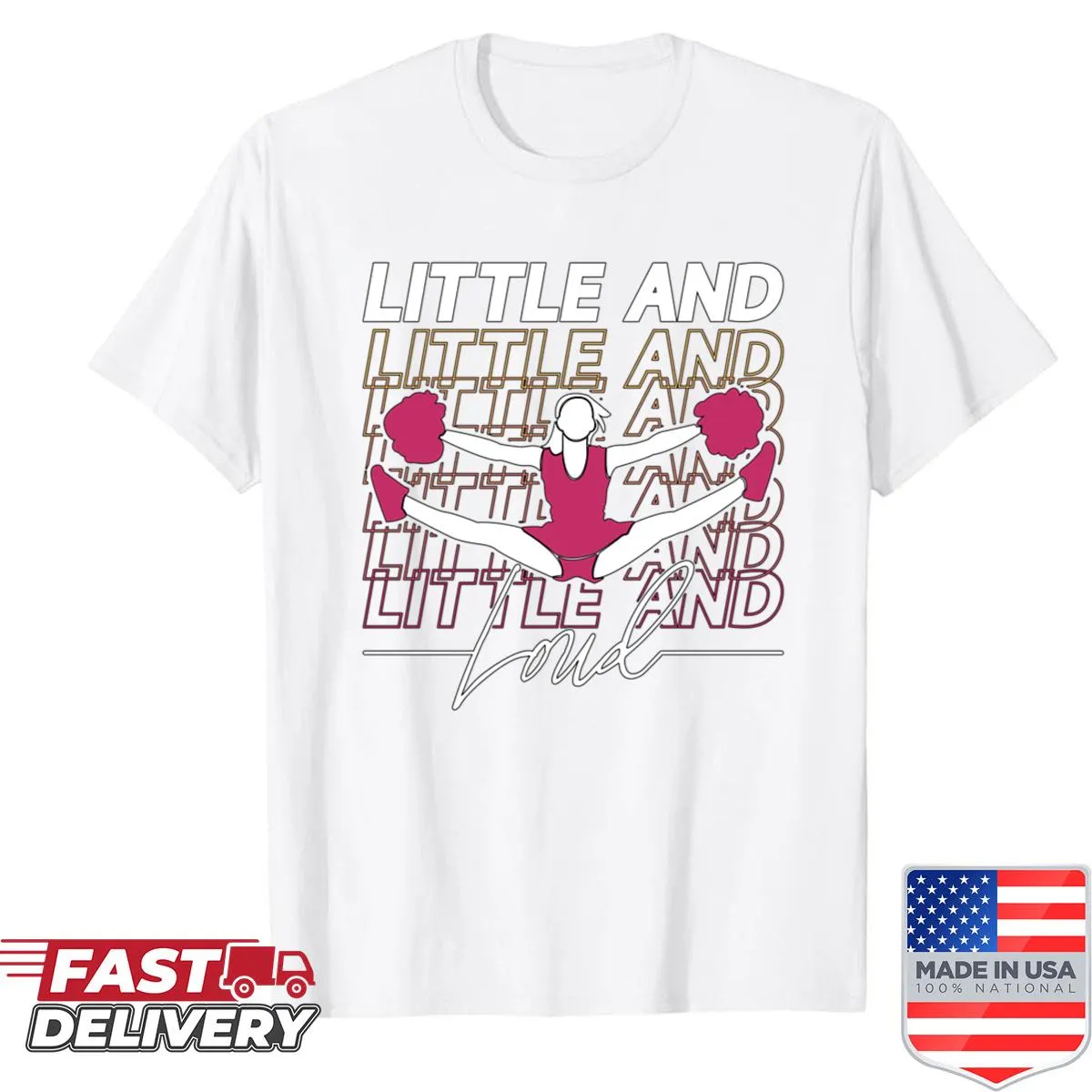 Cartoon breakdancer graphic on a fun shirt