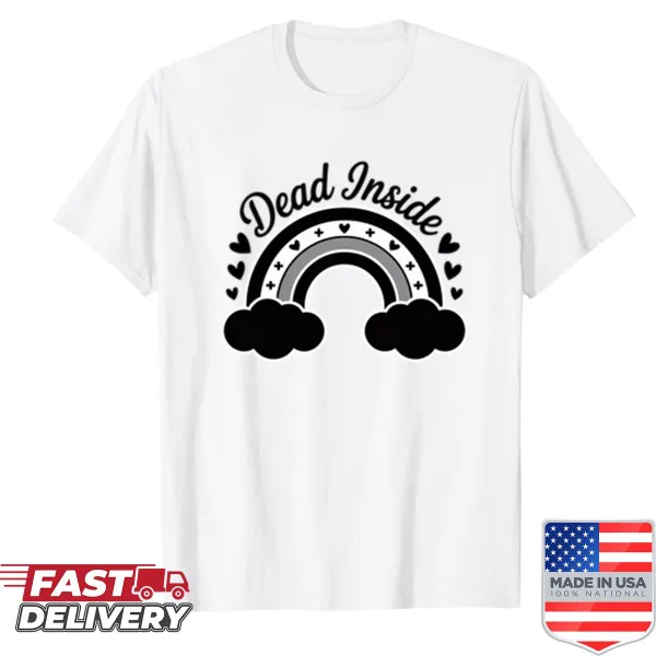 Edgy shirt with 'Dead Inside' text design