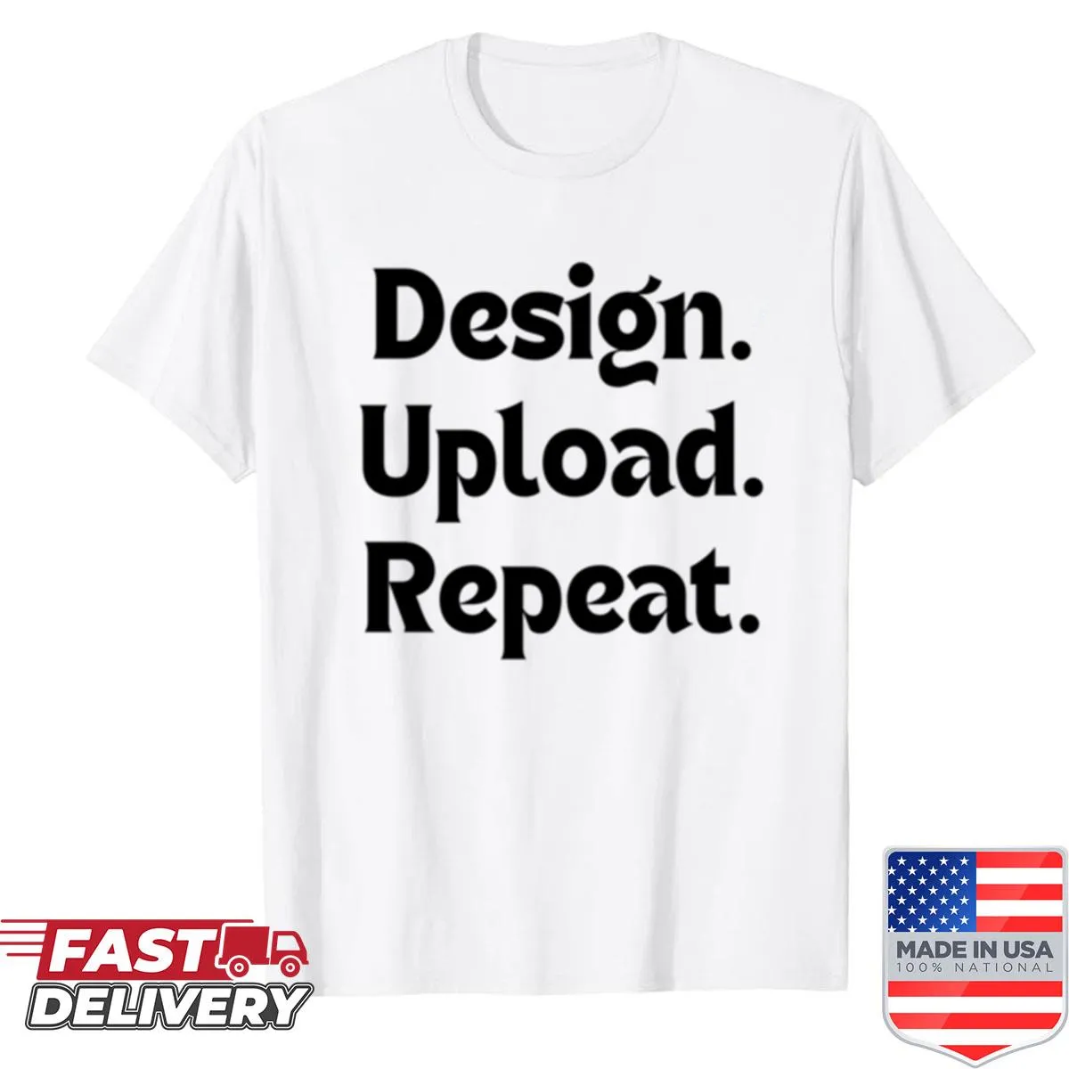 Funny motivational quote for creators on a stylish shirt