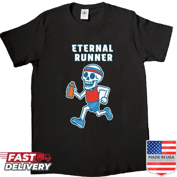 Shirt with text Eternal Runner for fitness enthusiasts