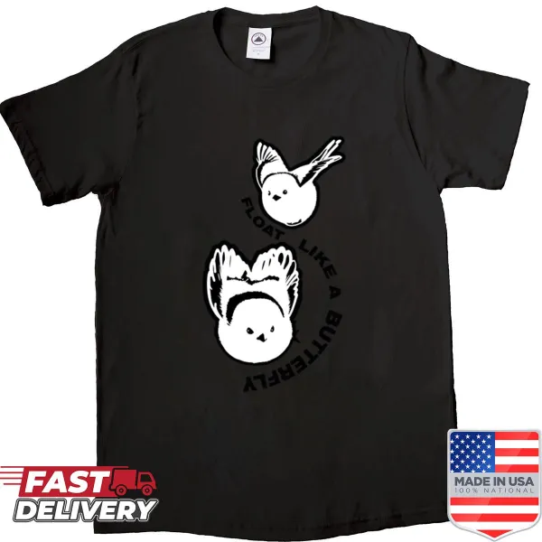 Whimsical shirt with fluffy flying fairies and a dreamy theme