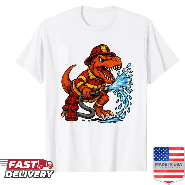 Fun firefighter cartoon design for kids