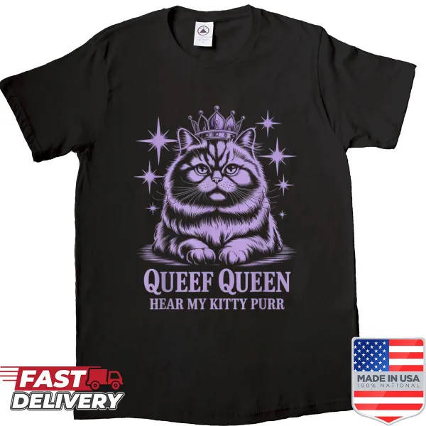 Funny cat-themed shirt for cat lovers with humorous text