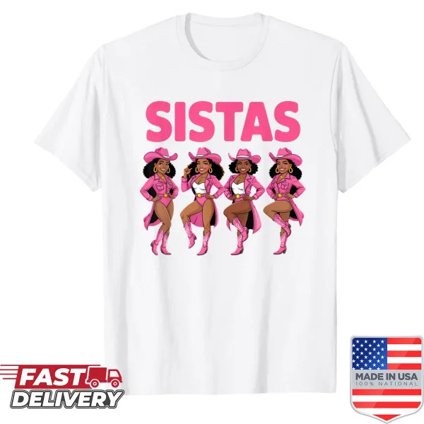 Humorous T-shirt with cowgirl swag graphic