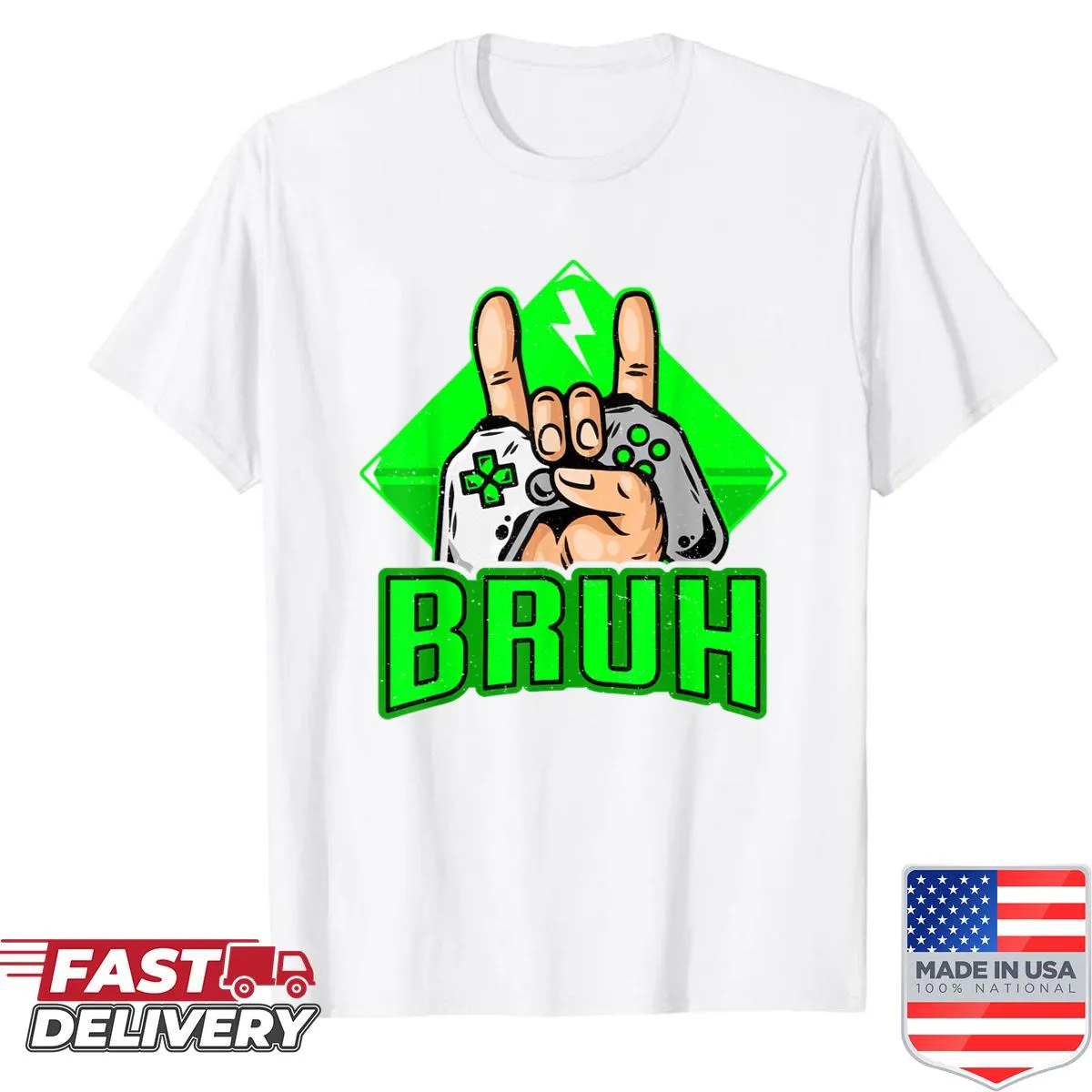 Funny Gamer Bruh video game shirt