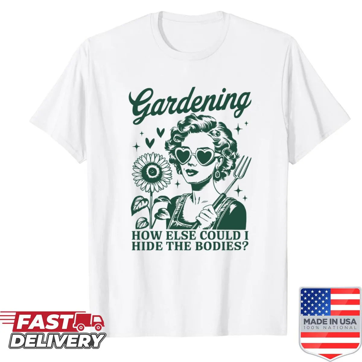 Sarcastic gardening quote t-shirt for kids