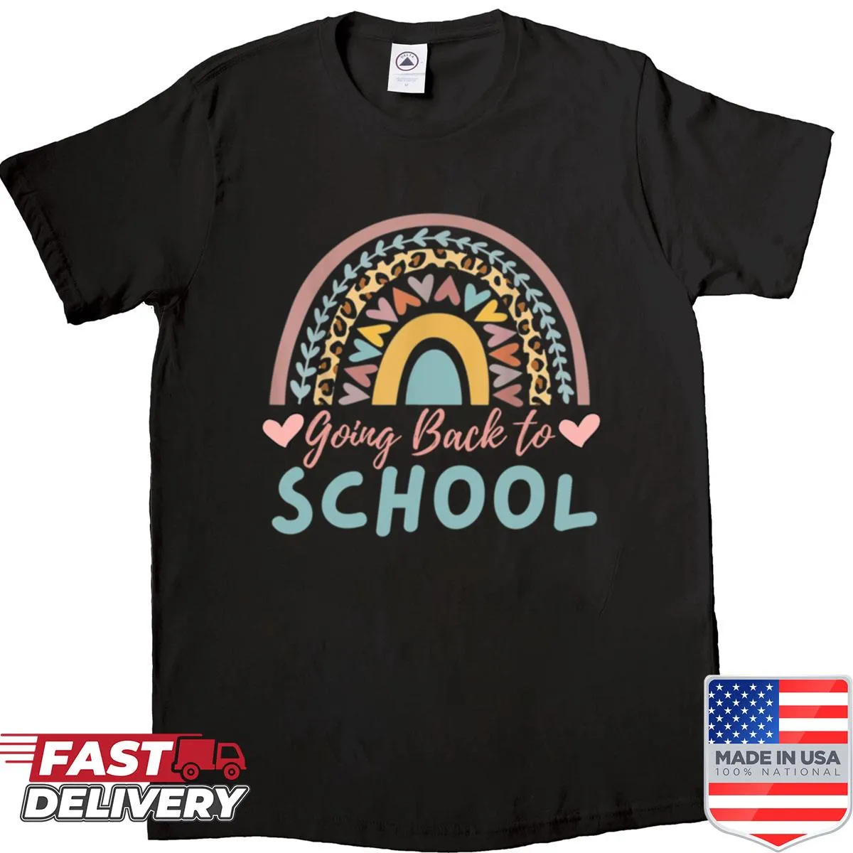 Illustrative back-to-school shirt celebrating education and learning.