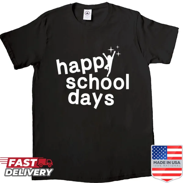 Cute illustration celebrating happy school days for kids