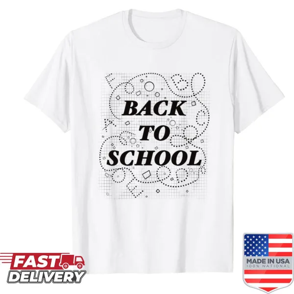 Typography shirt with 'I Am Ready For School' text.