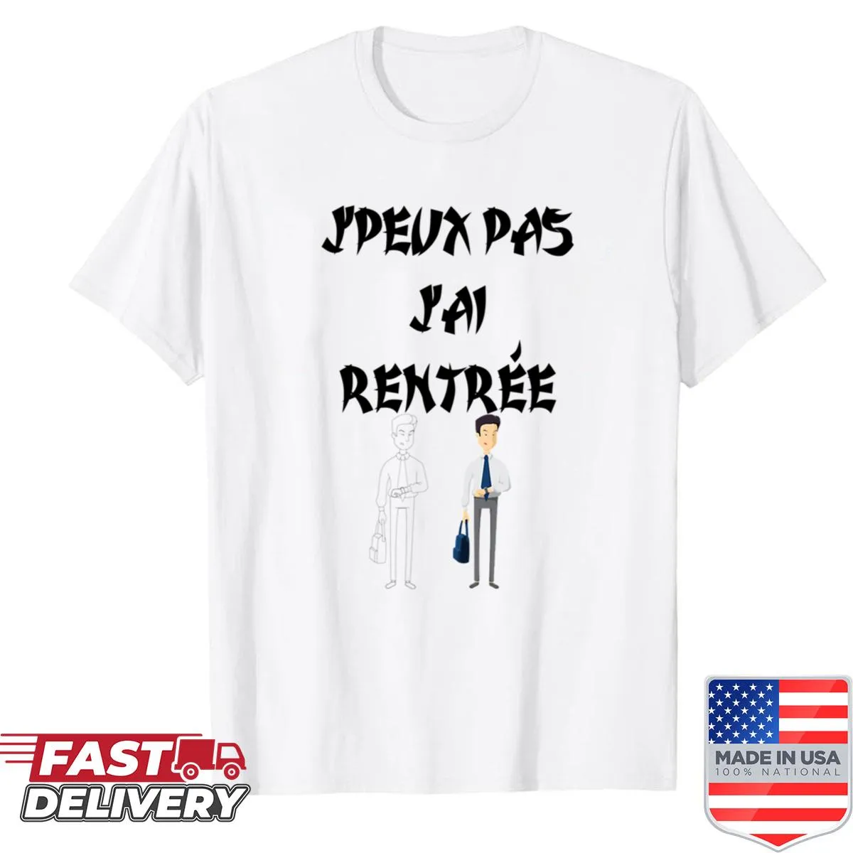 Wholesome shirt with text about returning to class