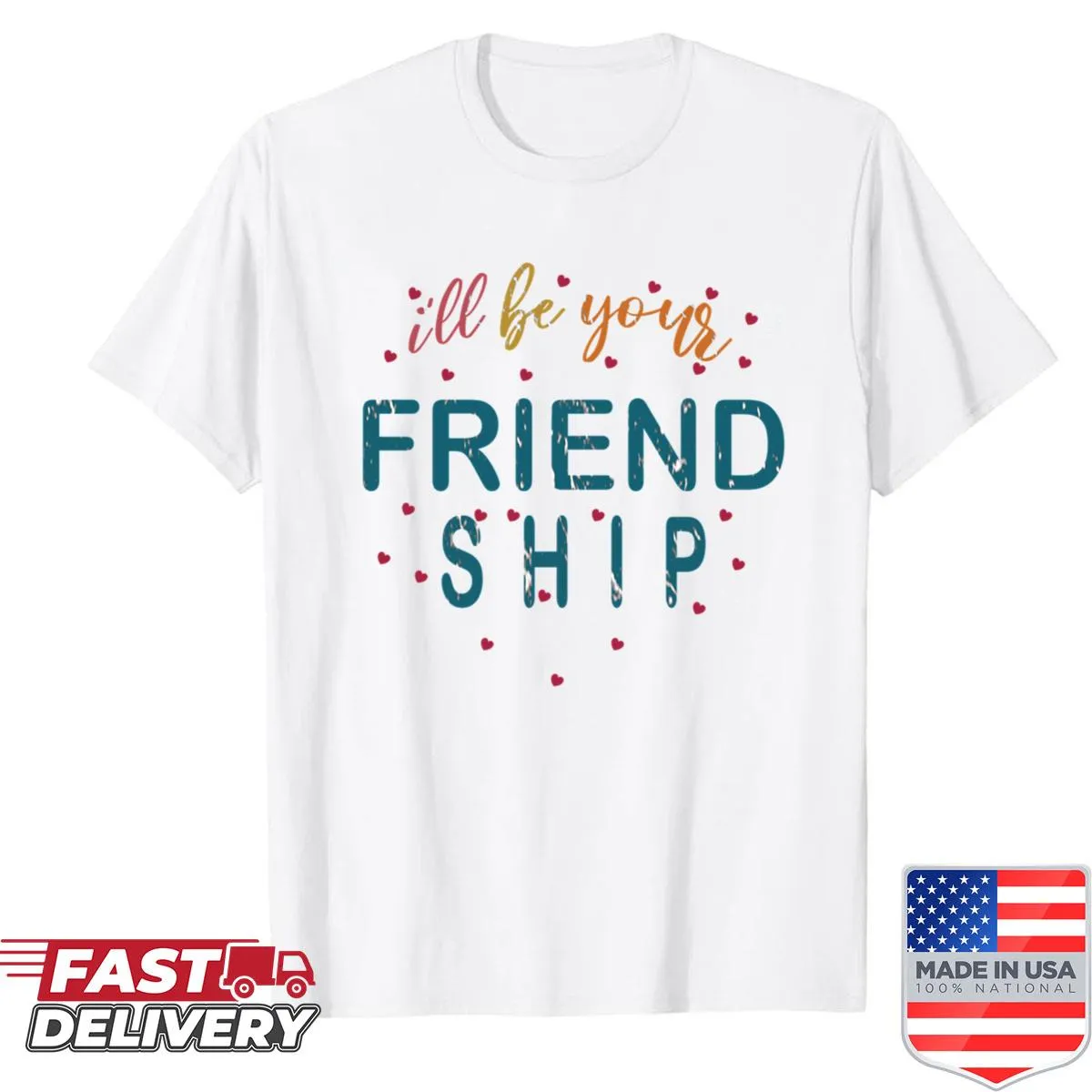 Back-to-school shirt with a wholesome friendship message