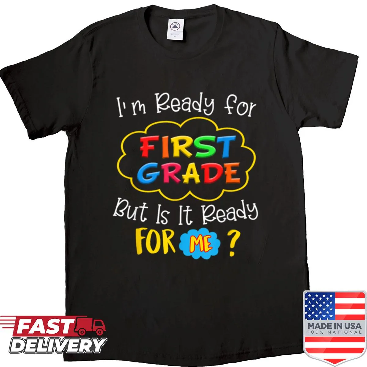 Charming back-to-school shirt with a playful message