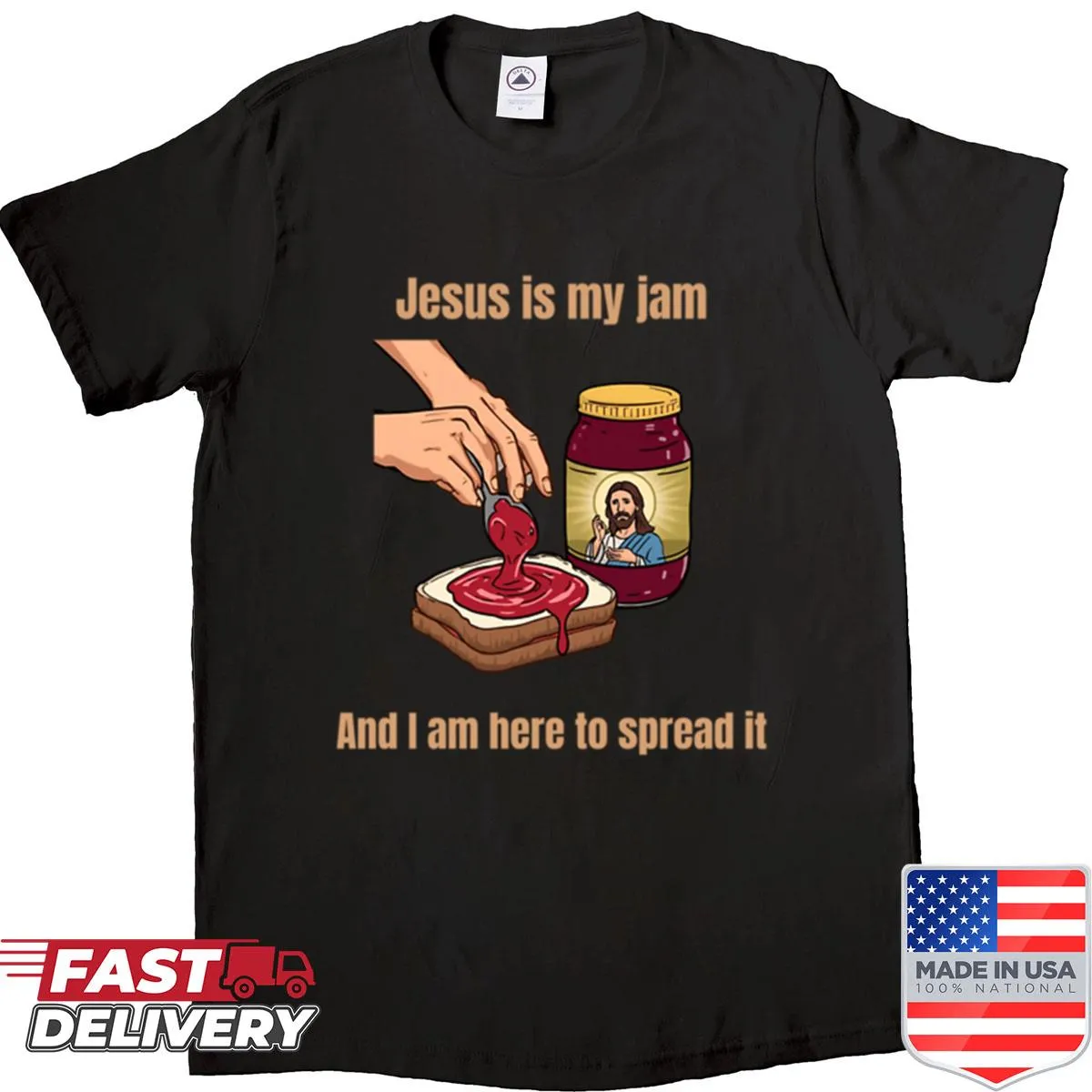 Funny Christian faith-themed T-shirt