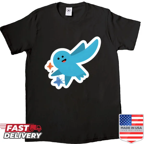 Kawaii shirt featuring cute cartoon wings in a playful design