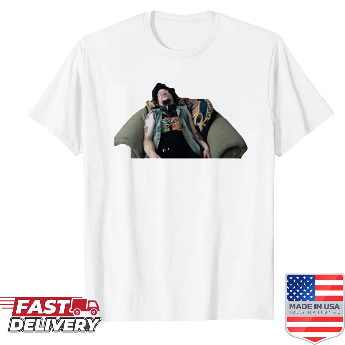 Gothic-themed shirt with playful characters and a badboy vibe.