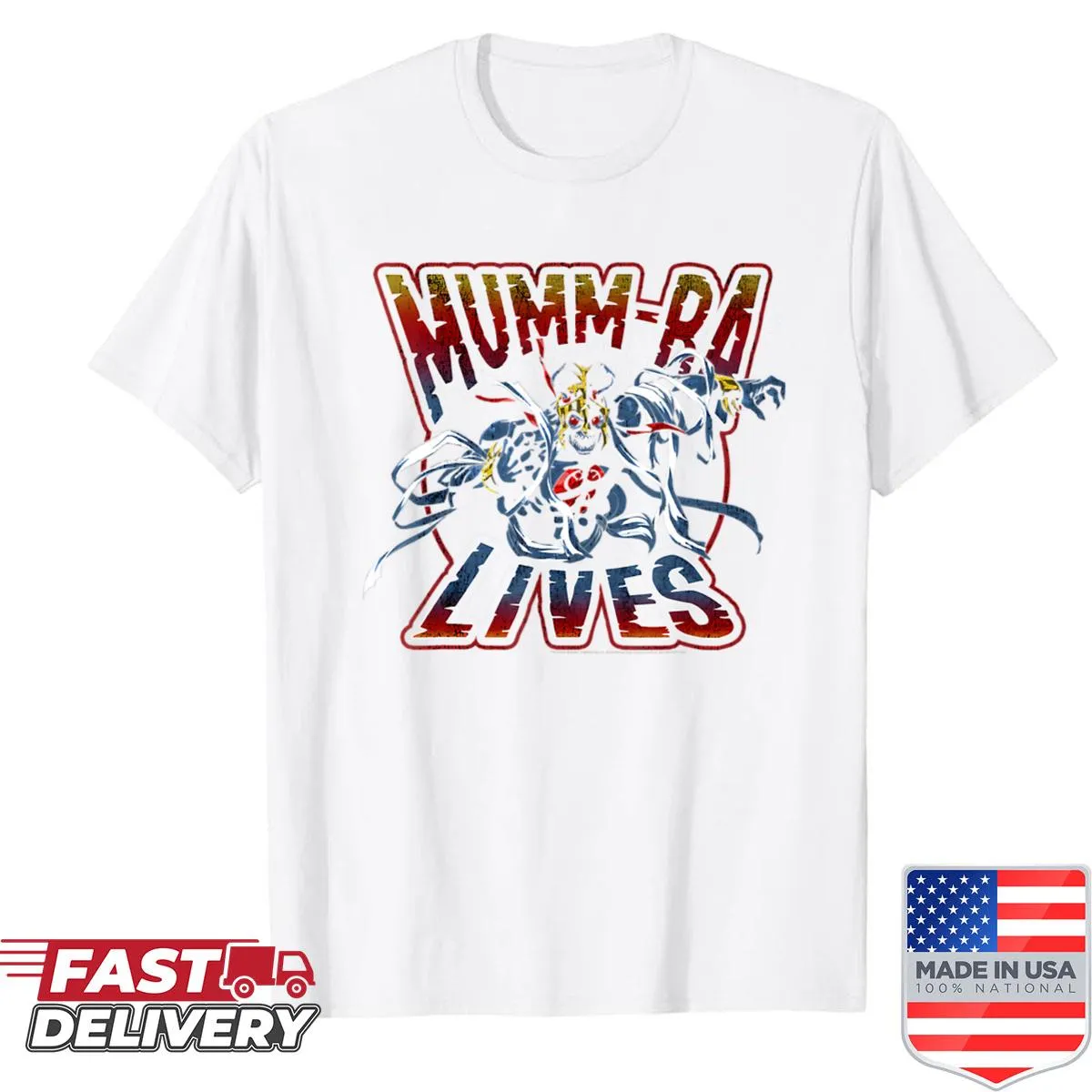 Cartoon-style anime shirt with vintage manga logo