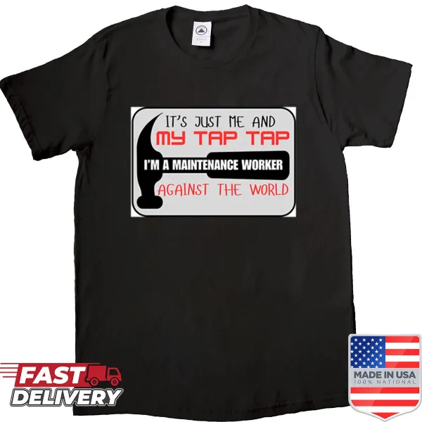 Vintage distressed shirt featuring a Maintenance Guy meme