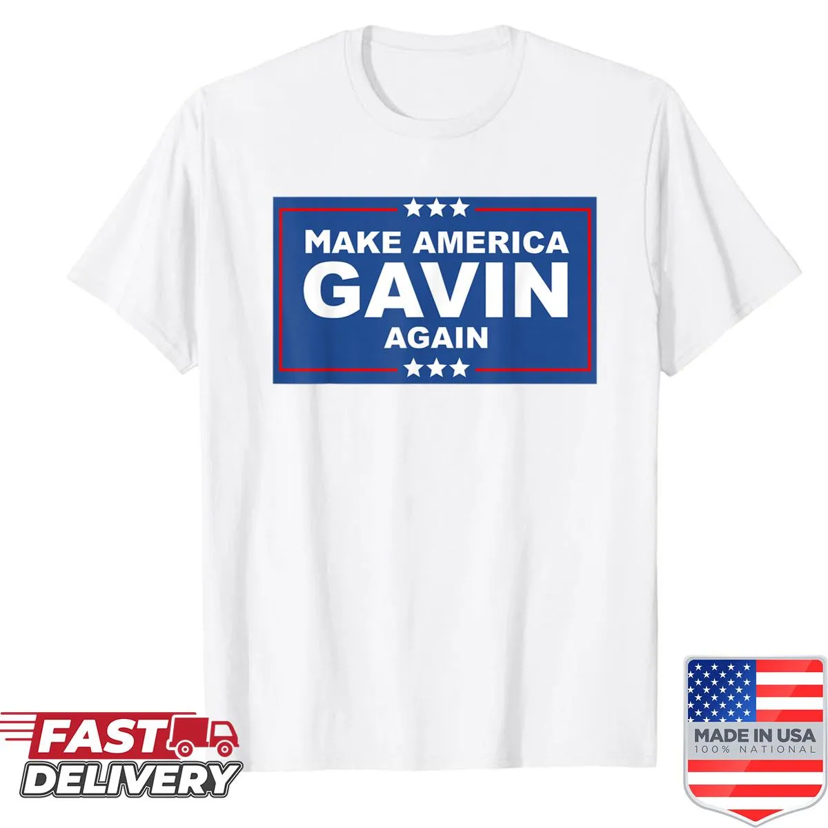 Patriotic shirt with playful political message