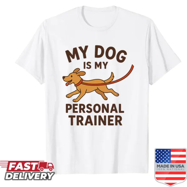 Funny dog lover shirt with personal trainer theme