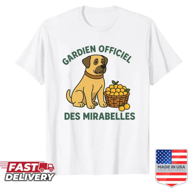 Oversized shirt with 'Official Guardian Of Mirabelle Plums' graphic