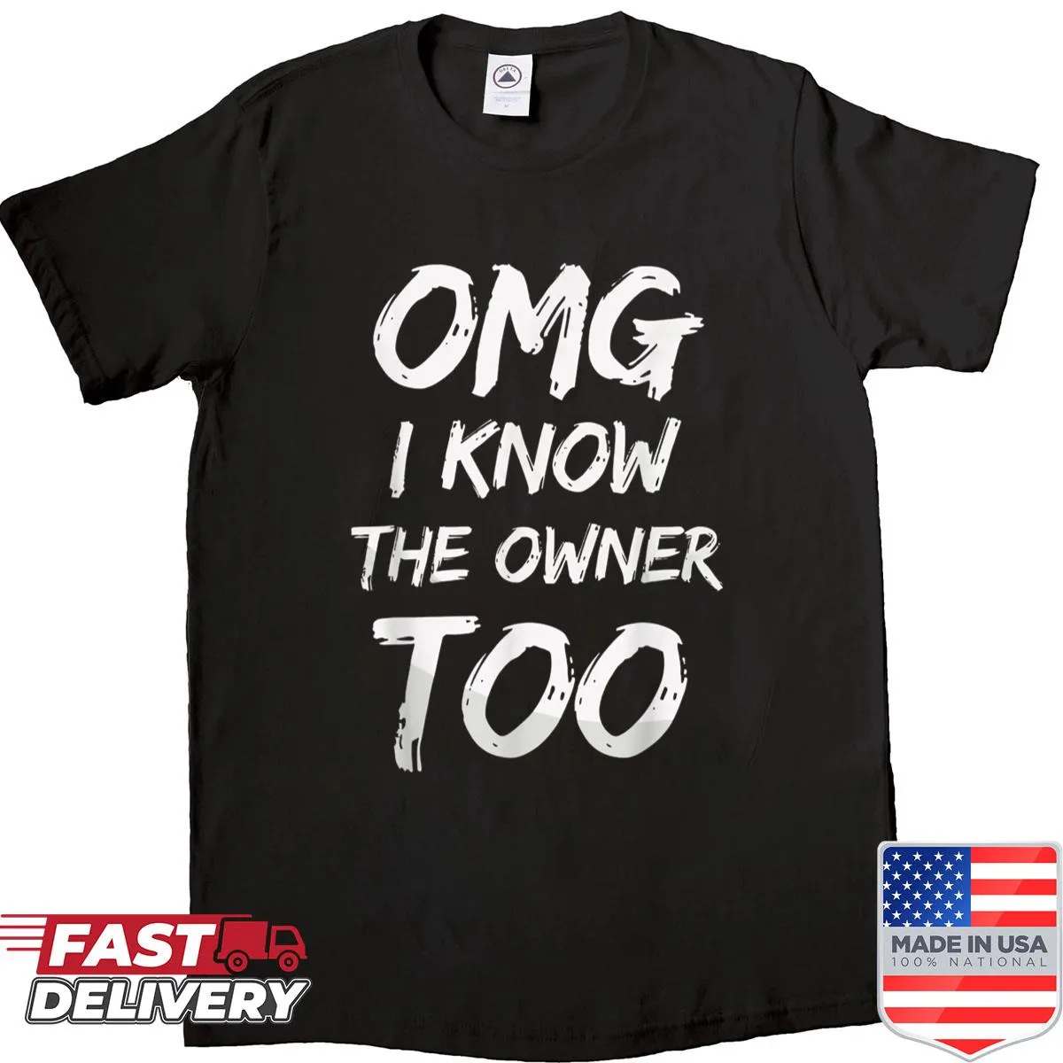 Funny bartender shirt with quote about knowing the owner