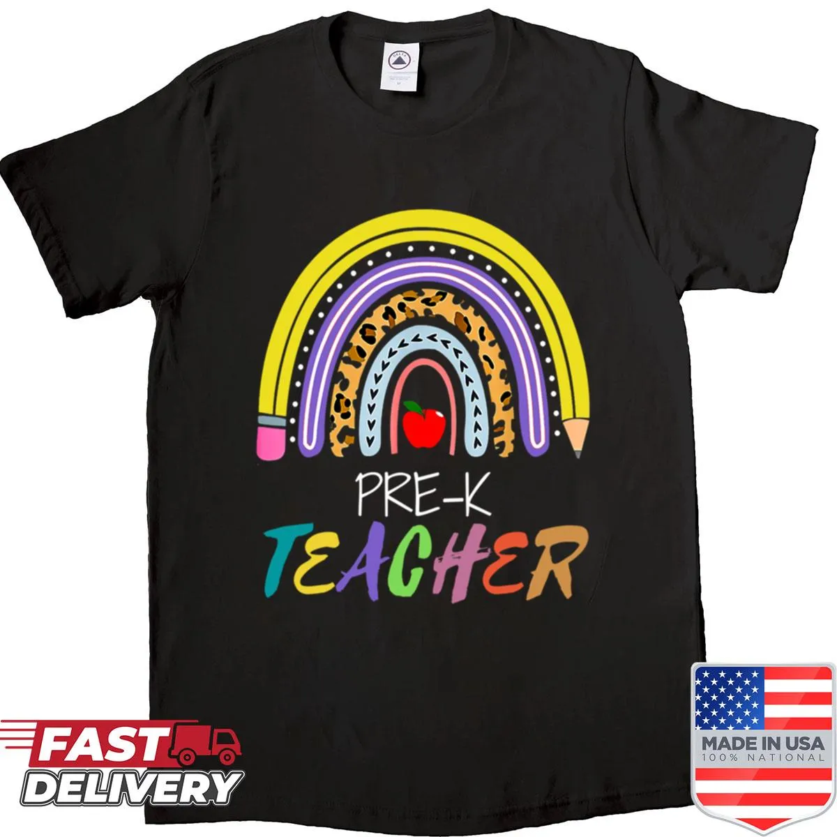 Funny rainbow shirt for Pre-k teachers