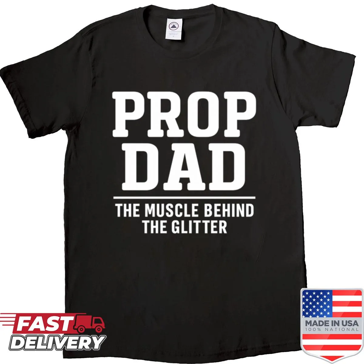 Funny dance dad shirt with a cartoon dad graphic and humorous text