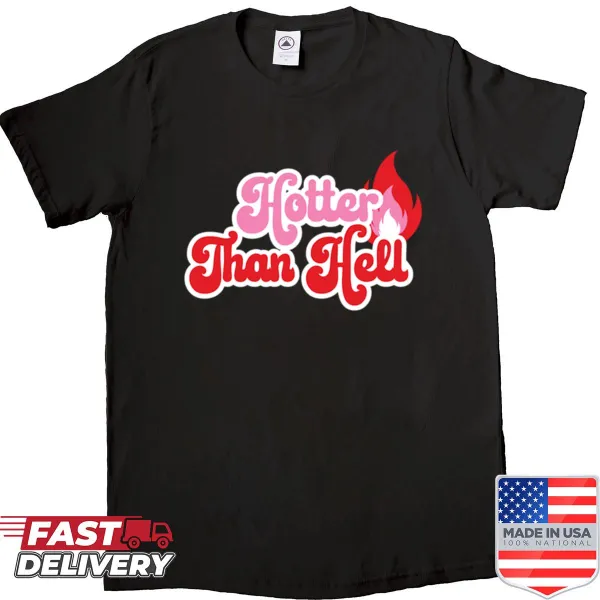 Oversized shirt with humorous 'Really Hot' text
