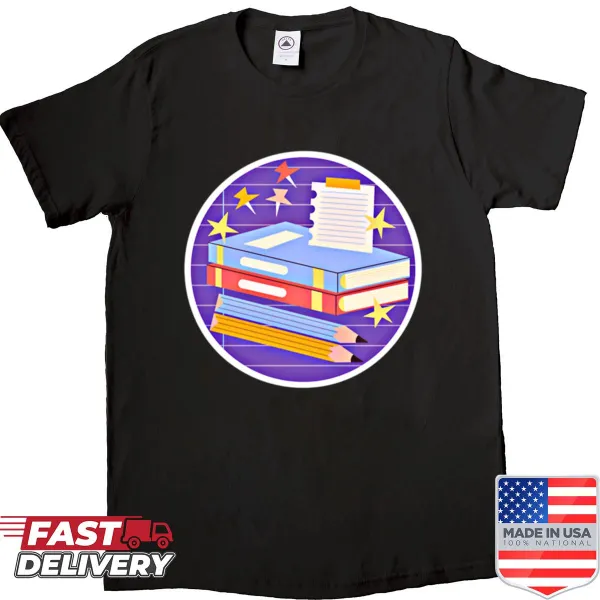 Playful typography School Time T-shirt for students