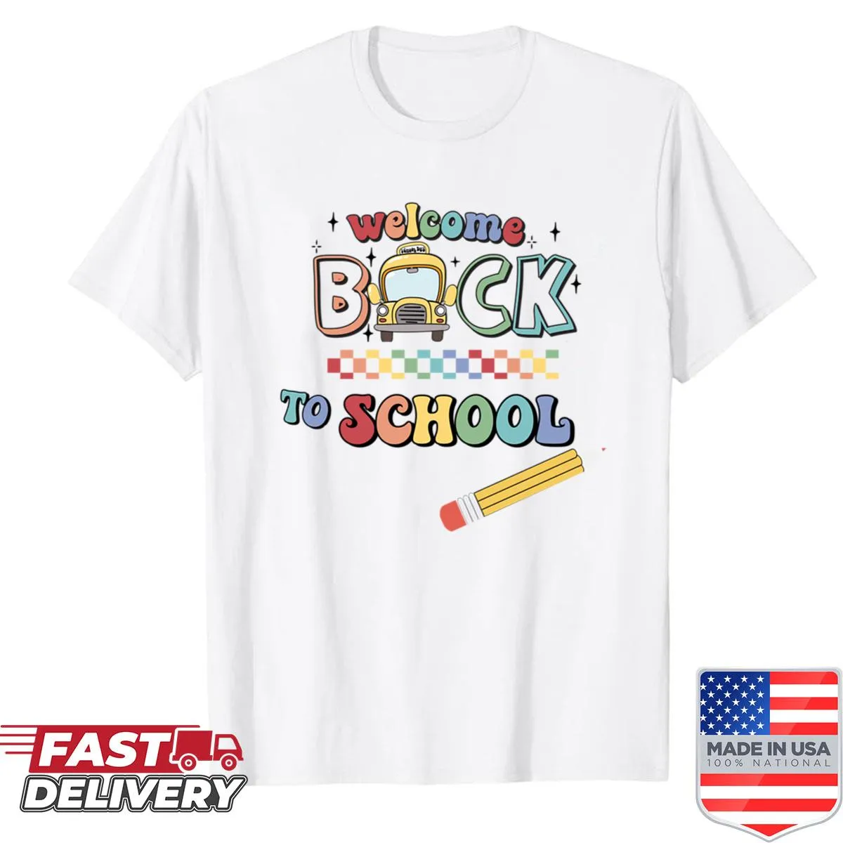 Shirt featuring the phrase Schools Back In Session for school spirit