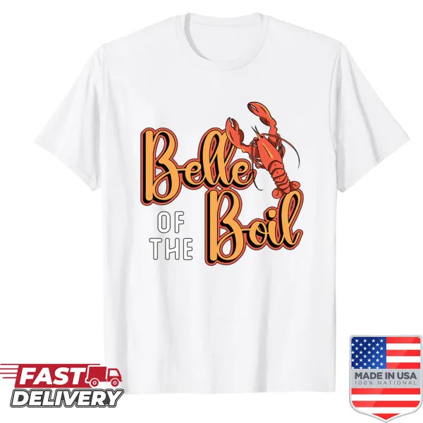 Seafood Festival T-shirt with playful crawfish party graphic