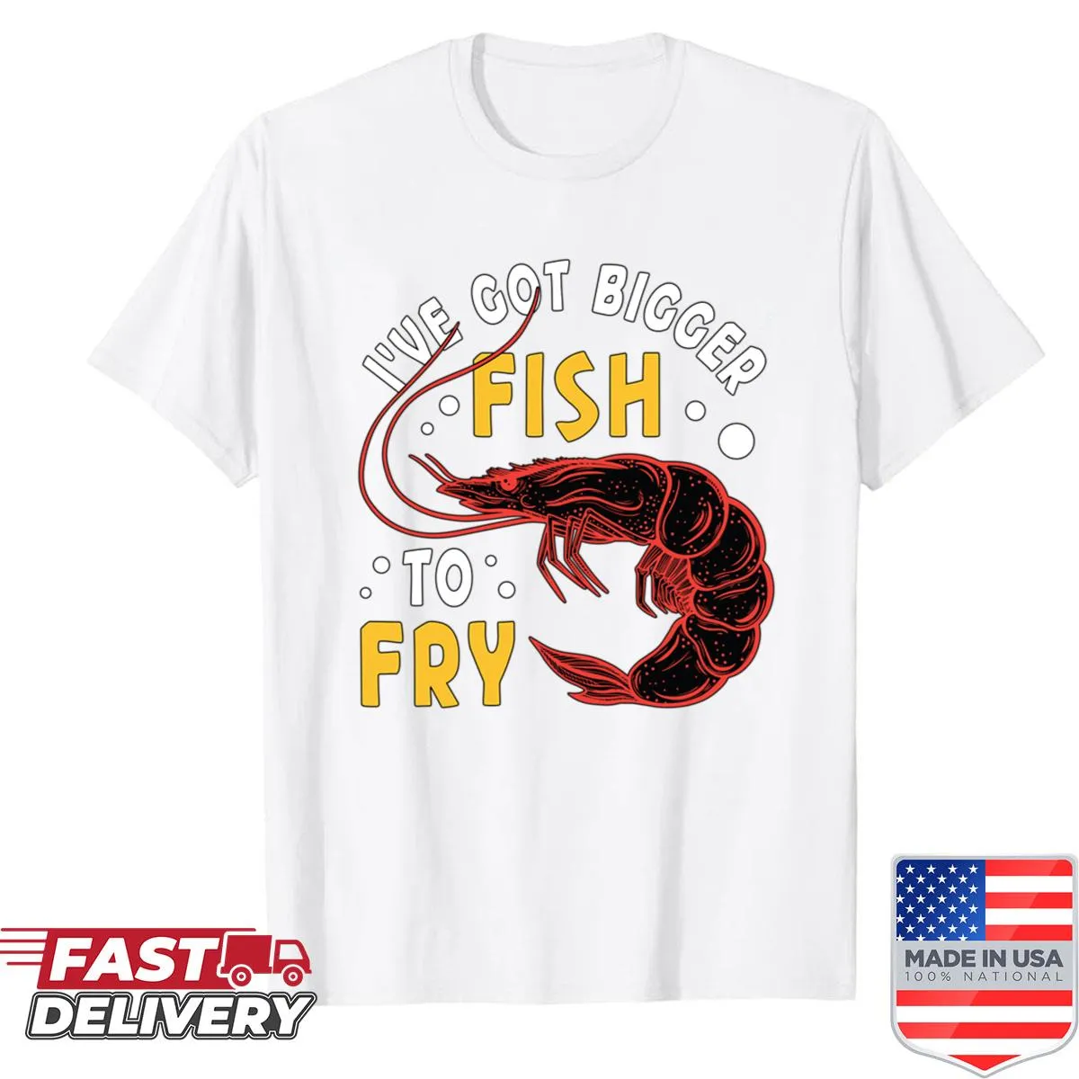 Illustrative seafood graphic with a playful saying about shellfish.