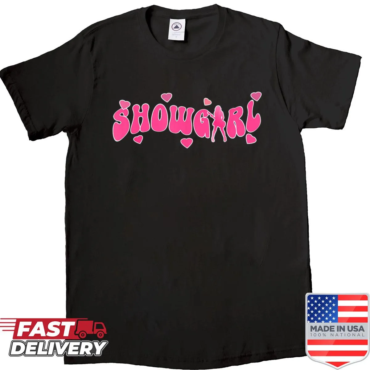 Shirt with showgirl outfit illustration