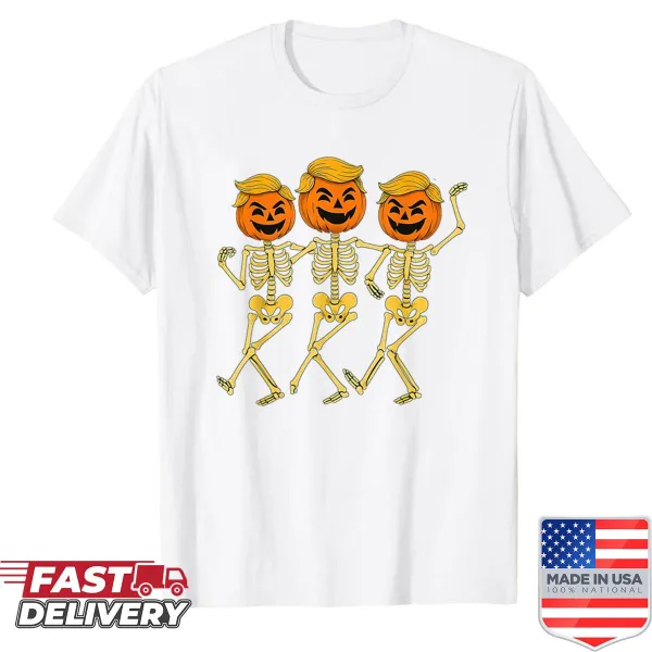 Cartoon skeleton in a suit, humorously styled for Halloween.