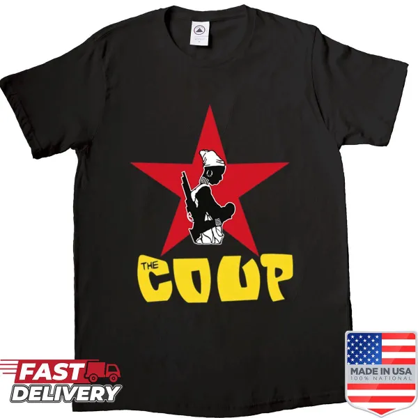Bold typography graphic representing revolution on a t-shirt