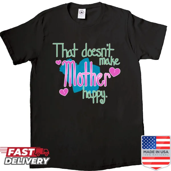 Funny shirt with 'The Mom Threat' text design