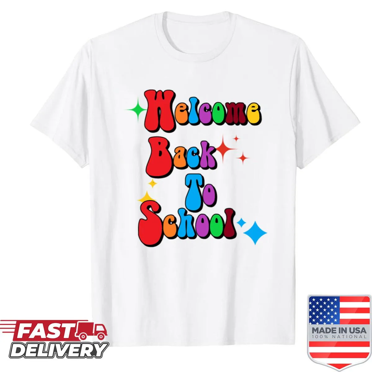 T-shirt for the first day of school with an inspiring phrase