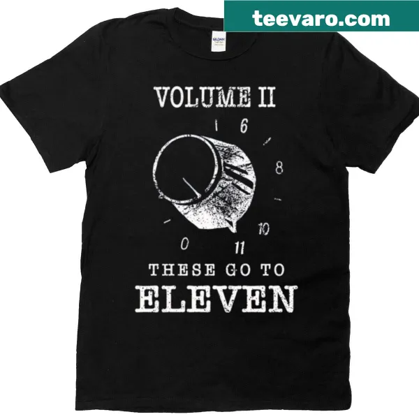 Playful music t-shirt with '11 Band Go To' text